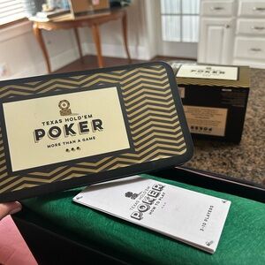 Texas Hold'em Poker Set with Cards and Chips